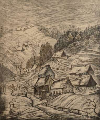 Felix Bartl, "Erster Schnee im Erzgebirge" - Foto 1
