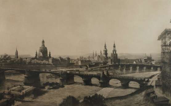 Prof. Georg Erler, Ansicht von Dresden - Foto 1