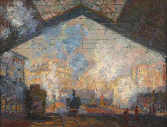 nach Claude Manet, "La gare Saint-Lazare" - фото 1