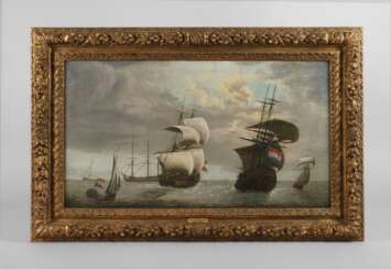 Willem II. van de Velde Nachfolge, Schiffe auf See, 