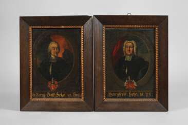 Zwei barocke Herrenportraits