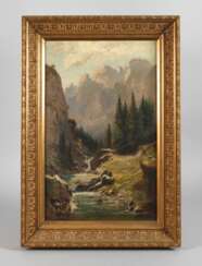 Ludwig Correggio, Schlucht in den Alpen