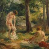 Paul Kapell, Zwei badende Mädchen im Wald - Foto 1
