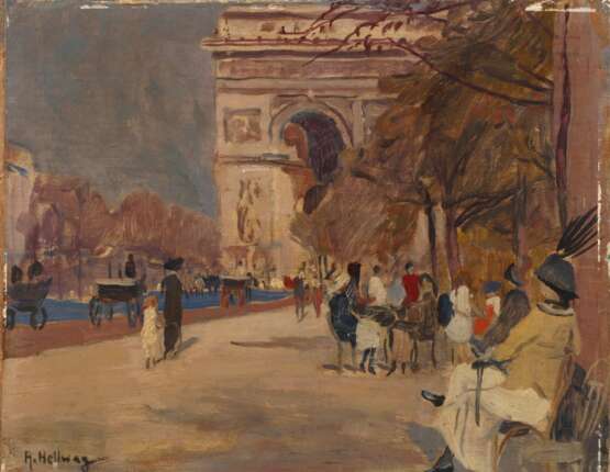 Rudolf Hellwag, Am Arc de Triomphe de l’Étoile - Foto 1