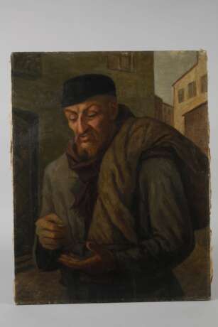 L. Lepiazke, Alter Mann beim Geldzählen - фото 2
