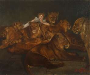 Mathias Pfister, Dame mit Löwen