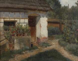 Paul Unbereit, Bauernhaus mit Garten