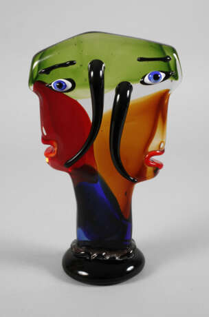 Gilde Glass Art Skulptur Doppelgesicht - фото 3