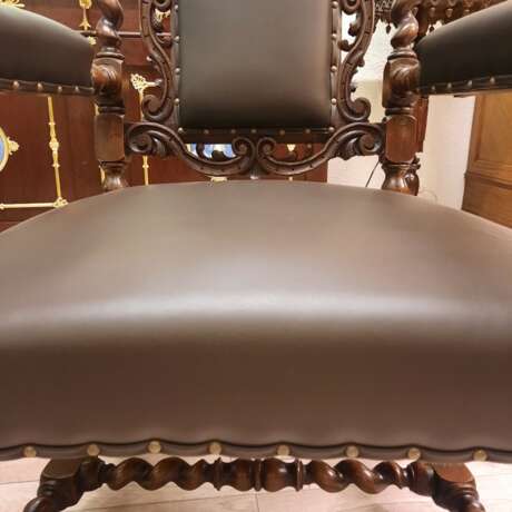 Старинное кресло «резные кресла», Дуб, Резьба по дереву, Западная Европа, 19 век г. - фото 7