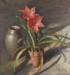 Hermann Weidlich, Stillleben mit Amaryllis