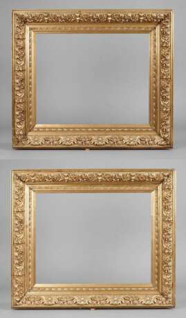 Paar Goldstuckleisten-Rahmen, 2. Hälfte 20. Jahrhundert - photo 1