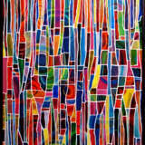 Личное пространство цвета Canvas on the subframe масляная живопись на холсте Abstract art Интерьерная абстракция Москва 2010 - photo 1