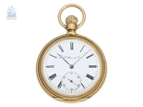 Taschenuhr: schweres Genfer Ankerchronometer, Bourquin & Fils Geneve, gefertigt für Moser & Co. ca.1870 - photo 1