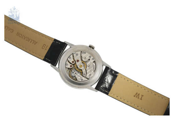 Armbanduhr: edle, ganz frühe IWC Herrenuhr Edelstahl, ca. 1941 - Foto 4