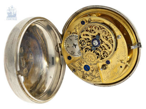 Taschenuhr: exquisite englische Doppelgehäuse-Taschenuhr in musealem Zustand, Wright in the Poultry No. 2574, "Watchmaker to the King" 1816 - фото 4