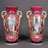 „Vasen paar-XIX Jahrhundert Porzellan“ - Foto 1