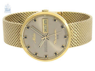 Armbanduhr: sehr seltenes vintage Mido-Chronometer in Gold, "Ocean Star Datoday" Automatik-Chronometer