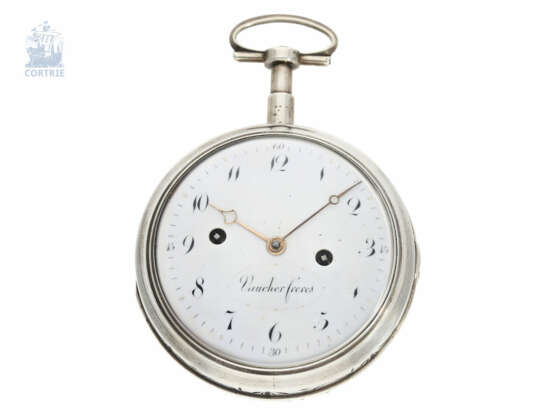 Taschenuhr: feine und seltene Clockwatch mit Stunden-Selbstschlag und Stundenrepetition, Vaucher Freres No.7415, ca.1810 - фото 1