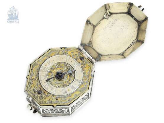 Halsuhr: dekorative oktagonale Halsuhr, um 1850, gefertigt im Stil einer Renaissance Halsuhr von Dubie Paris um 1635 - photo 6