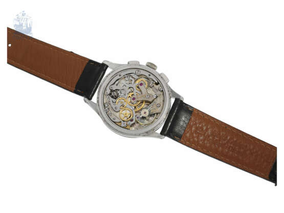 Armbanduhr: sehr schöner Breitling Stahl-Chronograph Ref.787, ca. 1950 - Foto 3