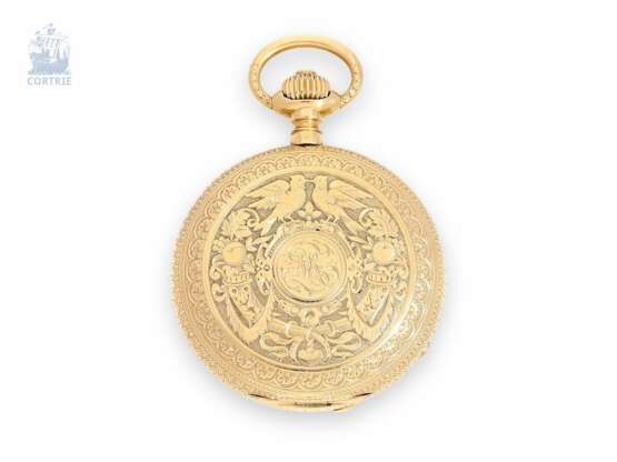 Taschenuhr: extrem rare A. Lange & Söhne Glashütte Goldsavonnette mit Professor-Graff-Renaissance-Gehäuse, No.19136, ca.1883, Stammbuchauszug - фото 5