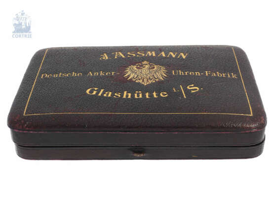 Taschenuhr: einzigartige Julius Assmann Glashütte mit Gold/Tula Renaissance-Gehäuse, Qualität 1A, Originalbox, Originalpapiere, Glashütte ca.1900 - фото 2