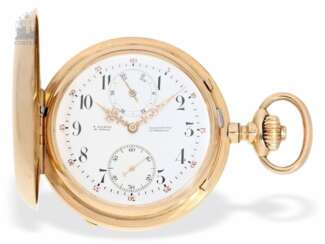 Taschenuhr: Rarität, A. Lange & Söhne Glashütte "Perpetuale" No.31506, Glashütte 1893, mit Stammbuchauszug, lediglich 2 dieser Uhren wurden bisher auf einer Auktion angeboten!!