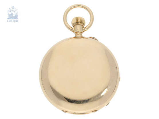 Taschenuhr: große und schwere Goldsavonnette, Ankerchronometer Henry Moser, gefertigt für den königlichen Uhrmacher Linderoth in Stockholm, ca.1880 - photo 2