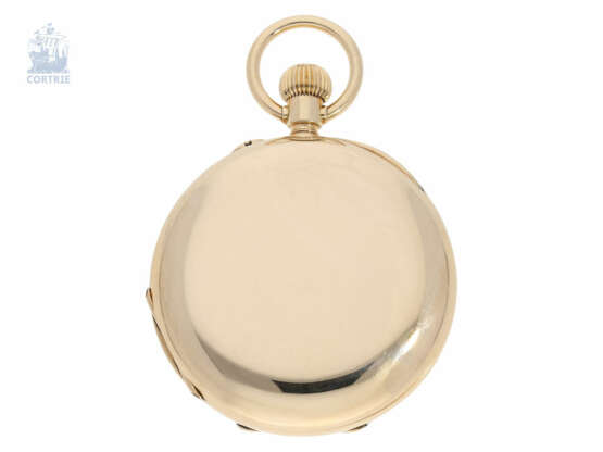 Taschenuhr: große und schwere Goldsavonnette, Ankerchronometer Henry Moser, gefertigt für den königlichen Uhrmacher Linderoth in Stockholm, ca.1880 - фото 3