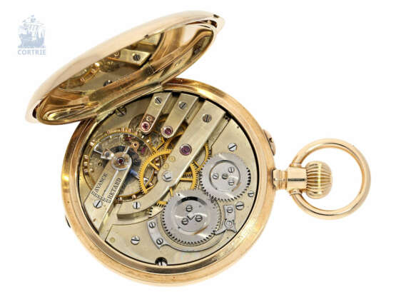 Taschenuhr: große und schwere Goldsavonnette, Ankerchronometer Henry Moser, gefertigt für den königlichen Uhrmacher Linderoth in Stockholm, ca.1880 - фото 4