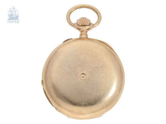 Taschenuhr: historisch interessante Gold/Emaille-Rotgold-Savonnette, vermutlich Präsentuhr der Kaiserin Maria Feodorowna 1895, Pavel Buhre No.22573 - Foto 2