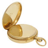 Taschenuhr: exquisite, besonders schwere Goldsavonnette mit Aufzug nach Patent Nicole Nielsen und Minutenrepetition, königlicher Chronometermacher J. Sewill No.7835, Hallmarks 1874 - фото 6