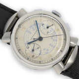 Armbanduhr: außergewöhnlicher vintage Edelstahl-Chronograph "oversize", signiert Leonidas - Foto 1