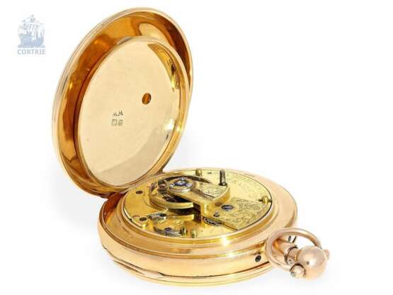 Taschenuhr: besonders schweres, historisch interessantes irisches Beobachtungschronometer mit Duplexhemmung und Repetition, aus dem Familienbesitz des Thomas Bermingham, 1st Earl of Louth, 1812 - Foto 2