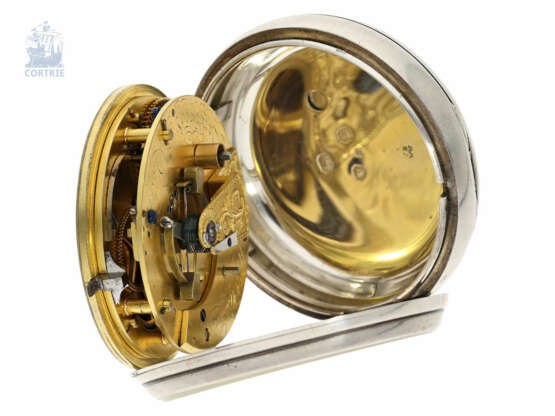 Taschenuhr: außergewöhnliches, besonders schweres Taschenchronometer Robert Roskell, Liverpool, No. 6078, Hallmarks 1845 - фото 4