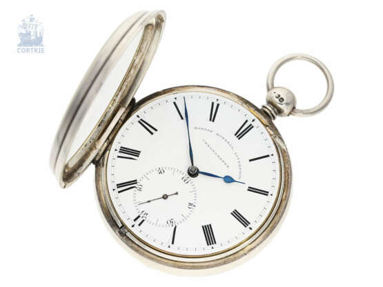 Taschenuhr: außergewöhnliches, besonders schweres Taschenchronometer Robert Roskell, Liverpool, No. 6078, Hallmarks 1845 - photo 5