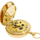 Taschenuhr: rares, hochfeines englisches Taschenchronometer mit 1/8-Repetition, George Moore, London, No.505, Hallmarks London 1840 - Foto 3