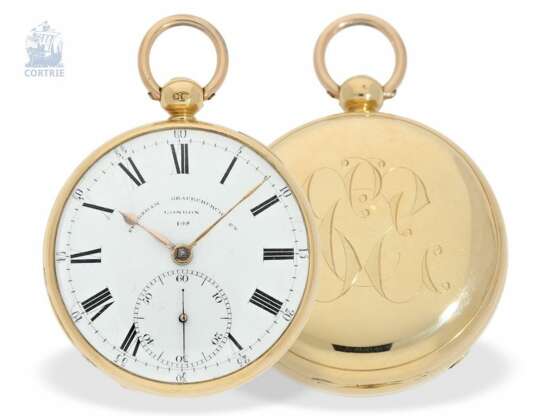 Taschenuhr: schweres Taschenchronometer, signiert Frodsham London No.198, Hallmarks 1824 - photo 1