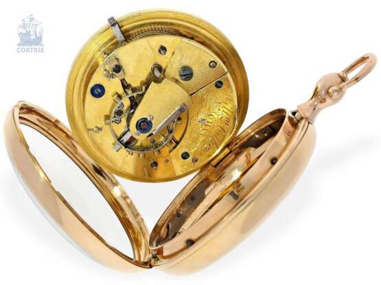 Taschenuhr: extrem seltenes englisches Arnold-Typ Chronometer von einem der bedeutendsten englischen Uhrmacher, William Anthony No.4355, London 1809 - Foto 4