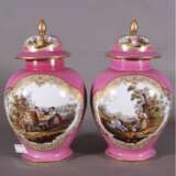 «Les vases de la paire de Dresde 1860- 1880-e de l'année de la porcelaine» - photo 2