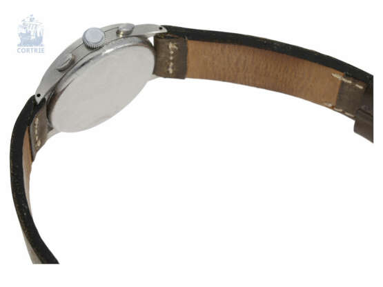Armbanduhr: sehr seltener "oversize" Flieger-Chronograph von Lemania, 50er Jahre - Foto 5