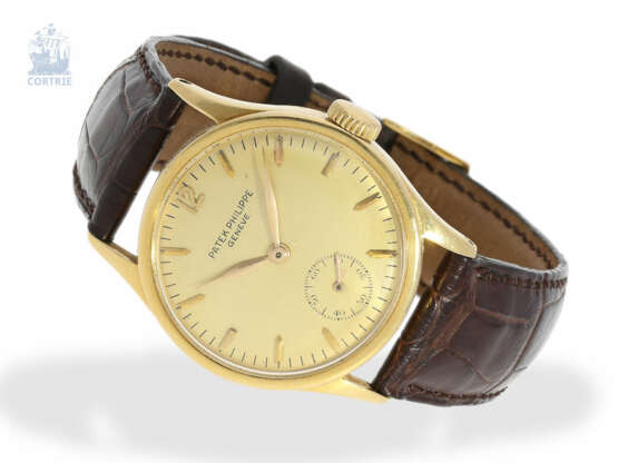 Armbanduhr: hochfeine, frühe Herrenuhr von Patek Philippe Referenz 96, Genf ca. 1958 - photo 1