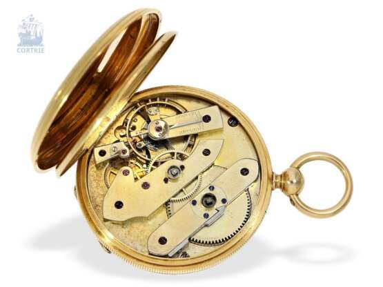 Taschenuhr: interessantes, ganz frühes Patek Philippe Ankerchronometer mit Schlüsselaufzug und sehr seltenem Kaliber, Patek Philippe & Co. Geneva No. 28581, ca.1868 - фото 5