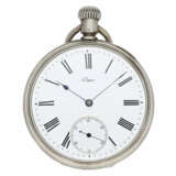 Taschenuhr: ungewöhnliches, ganz frühes Patek Philippe Ankerchronometer mit seltener 2/3-Platine, Genf 1877, mit Stammbuchauszug - фото 1