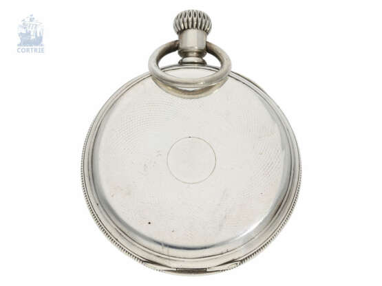 Taschenuhr: ungewöhnliches, ganz frühes Patek Philippe Ankerchronometer mit seltener 2/3-Platine, Genf 1877, mit Stammbuchauszug - фото 2