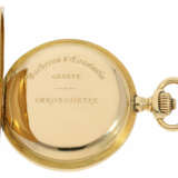 Taschenuhr: äußerst seltener, kleiner Vacheron & Constantin Pulsometer-Chronograph in Chronometerqualität, Gold/Emaille Gehäuse, ca. 1912 - Foto 7