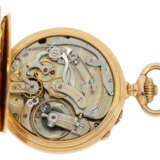 Taschenuhr: hochfeines Patek Philippe Chronometer mit Schleppzeigerchronograph von 1883 in Roségold, No.65865 - Foto 3