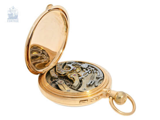 Taschenuhr: besonders schwerer, sehr seltener Patek Philippe Schleppzeigerchronograph von 1893, geliefert an Tiffany & Co. New York - фото 3