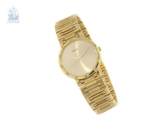 Armbanduhr: luxuriöse, super flache vintage Herrenuhr von Piaget, Ref. 84023 "Dancer", 80er Jahre - Foto 2