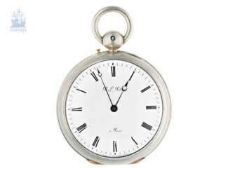 Taschenuhr: hochfeine französische Clockwatch mit Viertelrepetition und "Grande" und "Petite Sonnerie" Selbstschlag, B-L Petit, Rue St. Honoré No. 340 à Paris, No. 4578, ca.1820